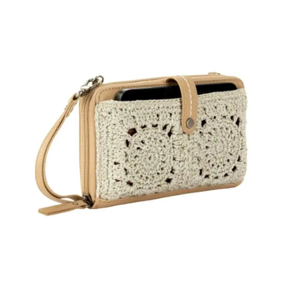 The Sak Natural Medallion Iris Smartphone Crossbody Bag